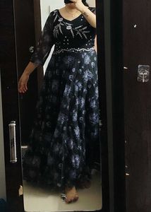 Ethnic Organza Gown - Diwali Sale 🎇 🪔