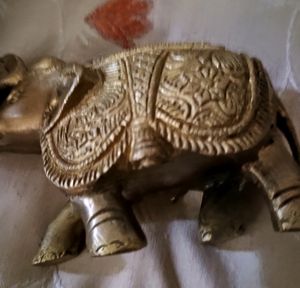 African Elephant Brass