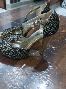 Black Lace Heels