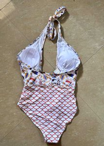 Cute Tie Up Swimwear Monokini Bodysuit