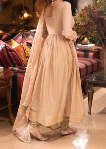 Champagne Gota Mulmul Suit Set