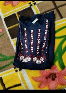 Set Of 2 Yellow &amp; Blue Tunic Top