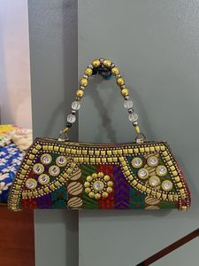 Embroidered Clutch Bag
