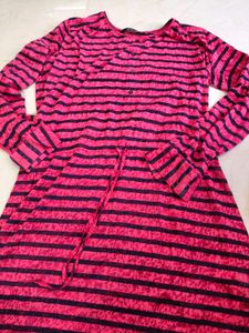 Striped Pink Tunic Top