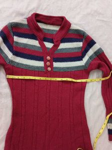 Striped Knit Sweater ( warm Top)