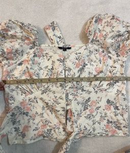Pinteresty Tie Up Floral Top For Women