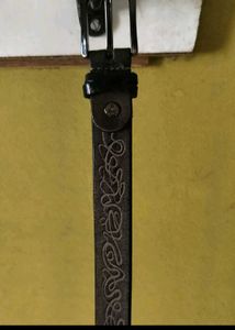 Patterned Leather Belt