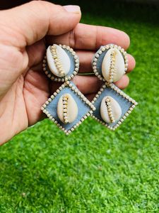 Denim Earrings