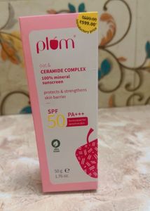 Plum Oat &amp; Ceramide Complex Mineral Sunscreen SPF