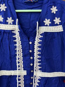 Beautiful Thread Work Bohemian Top