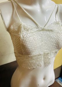 Black &amp; White Lace Bralette Combo