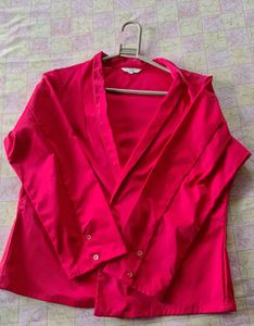 Bright Pink Blazer - Size L