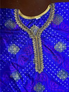 Ethnic Blue Kaftan Kurta
