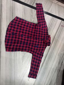 Checked Long Sleeve Shirt