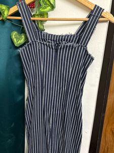Striped Bodycon Midi Dress