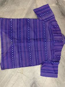 Blue &amp; Pink Geometric Button-Down