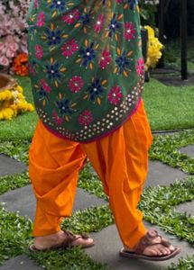 Orange Patiala Salwar Suit