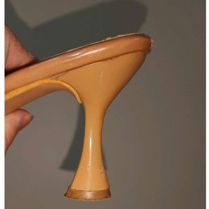 Beige Mule Heels