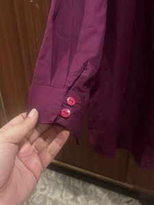 Elegant Purple Embellished Top