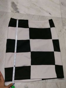 Checkerboard Mini Skirt