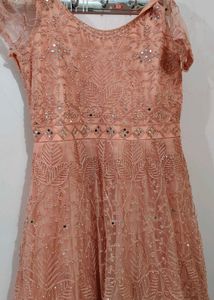 Beautiful Pink Colour Long Gown