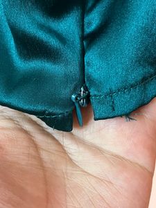 Sale ❗️Green Teal Satin Top 💗