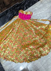 Traditional Crop Top And Frock For @ilma_ilam