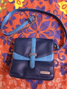 Peperone Blue Crossbody Bag