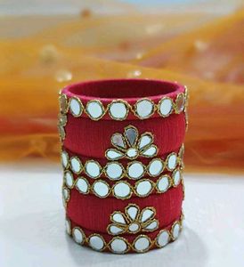 Red Mirror Bangles❤️