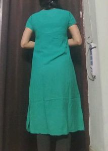 Sea Green A Line Kurta For Women