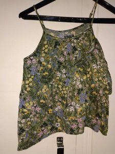 green crop top sleeves for women