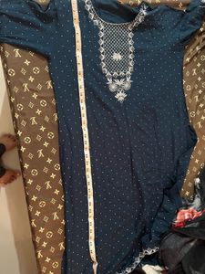 Elegant Navy Blue Kurta Set