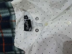 New Dotted White Top Branded Stuff