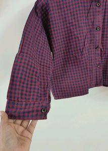 Red and Black Checkered  Shirt