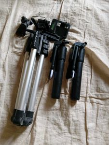 Tripod and Selfie Stick With Accessories