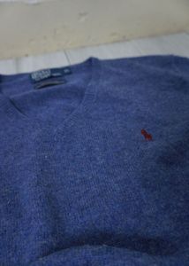 Ralph Lauren Blue V-Neck Sweater