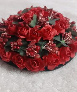House Artificial Flower Bun Juda Maker Flower Gajra Hair Accessories For Women &amp; Girls Pack-01