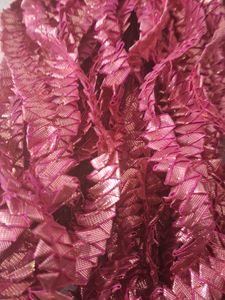 Fuchsia Metallic Trim GOTA PATTI Lace
