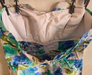 Bustier floral dress