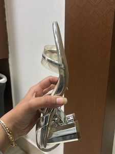 Russo Brunello Silver Heels