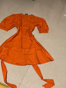 Zara Orange Mini Dress
