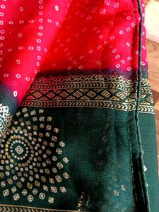 Gorgeous Saree With Velvet Blouse
