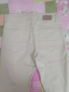 Beige Jeans