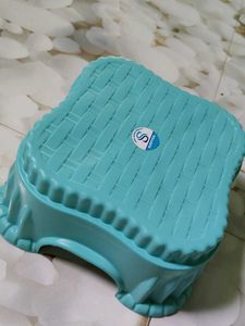 Blue Plastic Stool