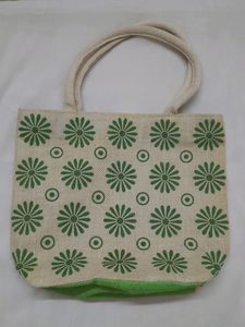 Jute Green Handbag