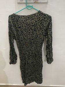 Chic Animal Print Mini Dress