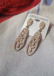 Rose Gold Dimond Earings 💕