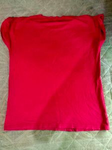 Red And White-Peach TSHIRT set Of 2 .