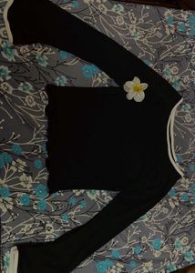 Black Long Sleeve Top