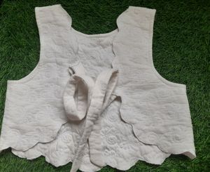 White Over Coat Or Jacket For Kurti